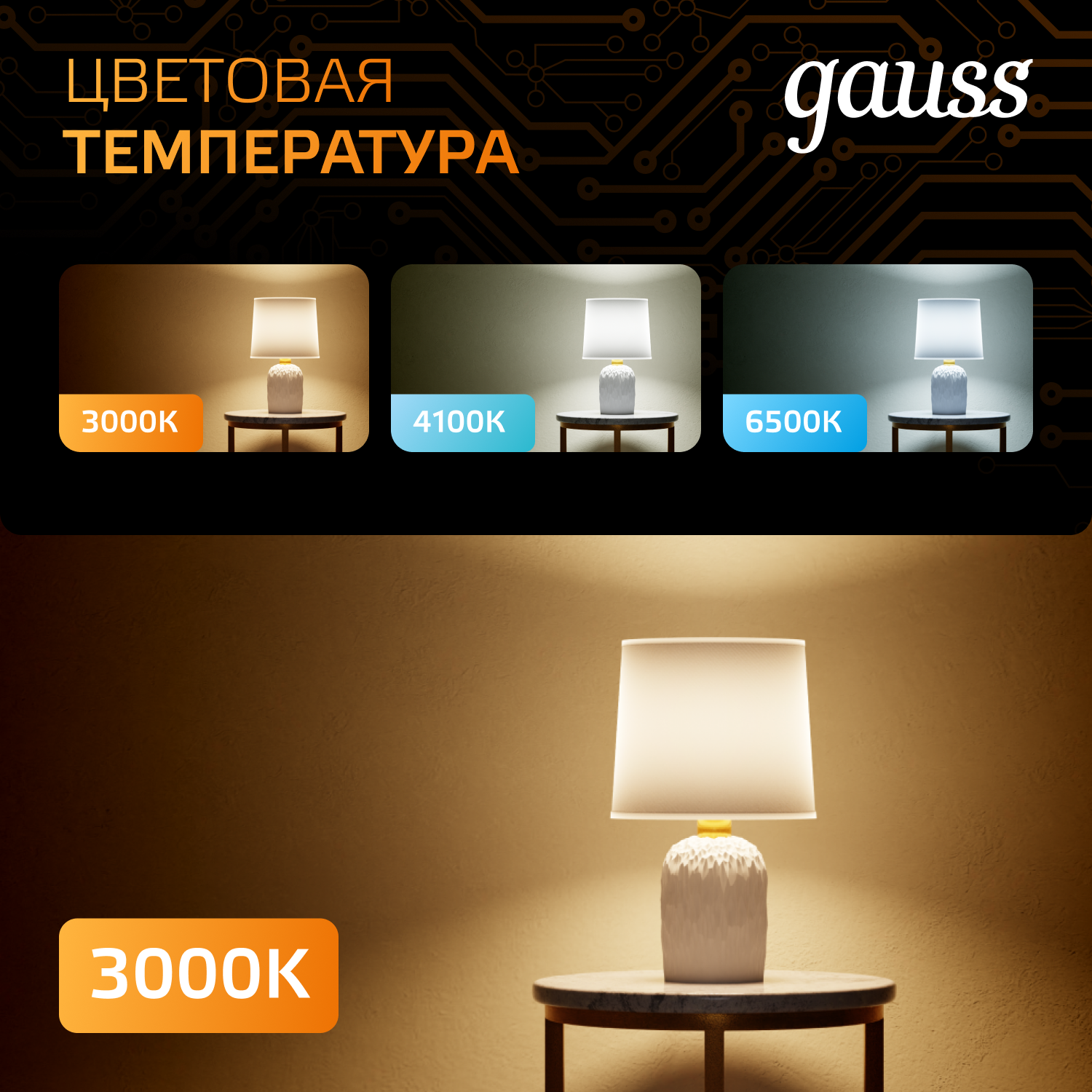 Светодиодная лампа Gauss A70 22Вт 150-265В 3000K E27