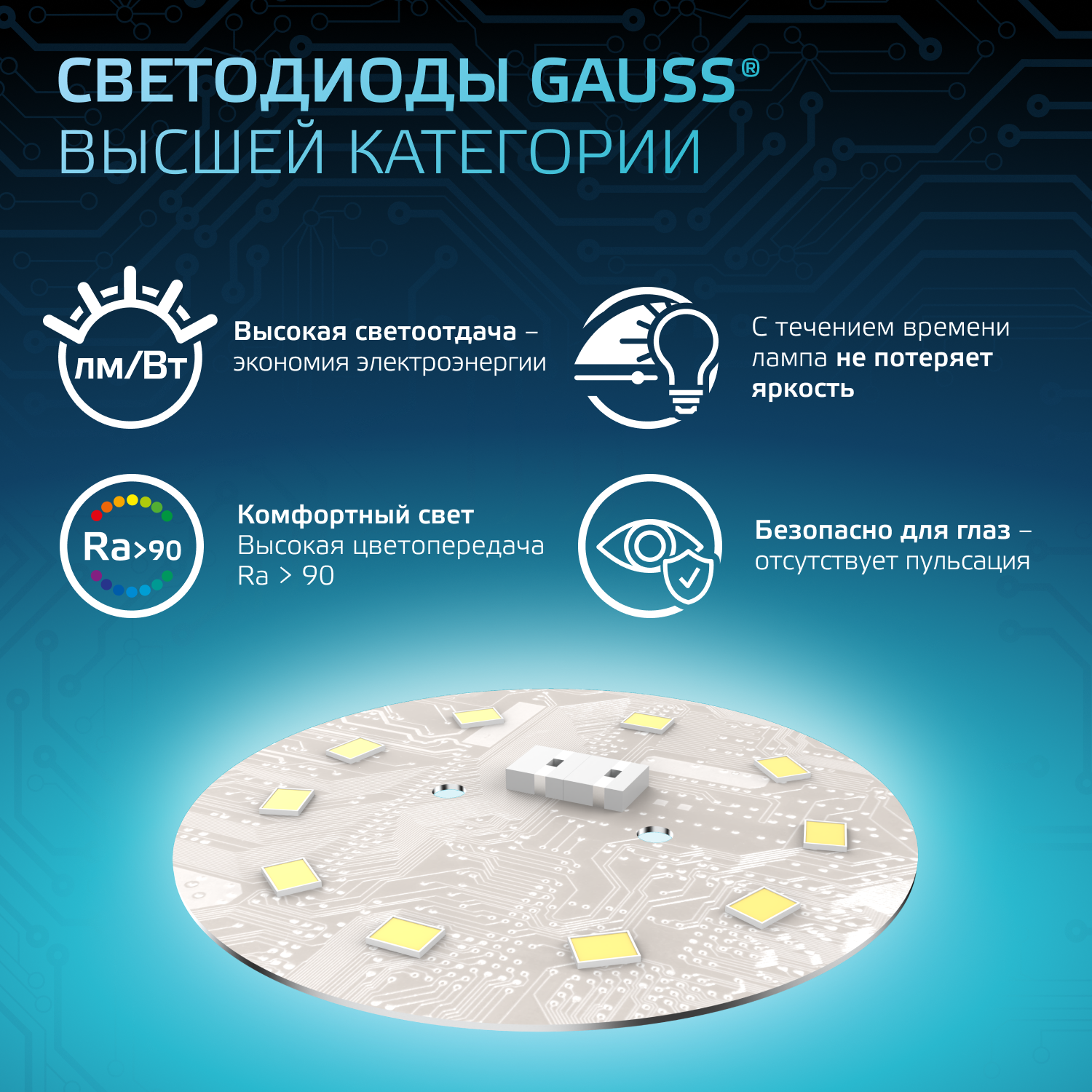 Светодиодная лампа Gauss А60 10Вт 150-265Вт 4100K E27