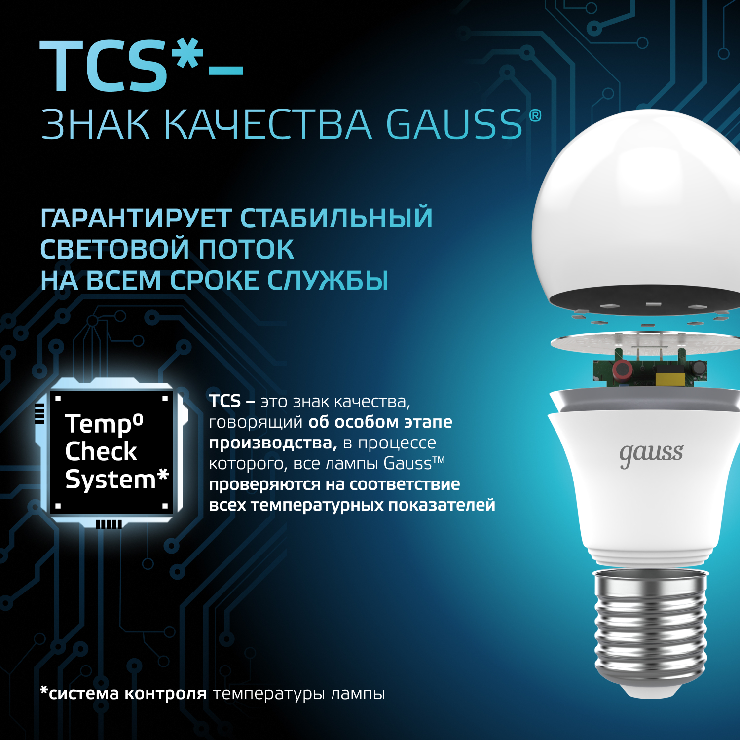 Светодиодная лампа Gauss А60 10Вт 150-265Вт 4100K E27