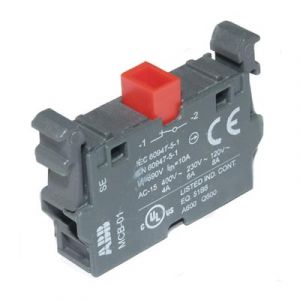 Контактный блок ABB MCB-01 для фронтального монтажа 1НЗ/1SFA611610R1010/
