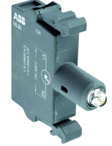 Патрон MLBL-07R со встроенным светодиодом красный 230В AC ABB /1SFA611621R1071/