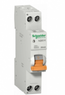 Дифференциальный автомат 2П 32А 30мА Schneider Electric Domovoy АД63К характеристика С тип АС компактный 1П+N 4,5кА 12525